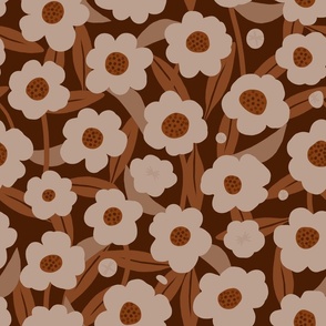 simple_flower_nutshell_brown_865132