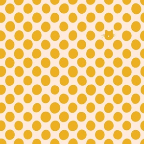 Kit-a-boo polka dots (18") - yellow, cream (ST2023KAB)