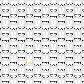 Animals with glasses - grey