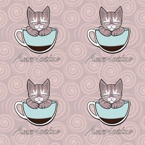 Americano coffee cats
