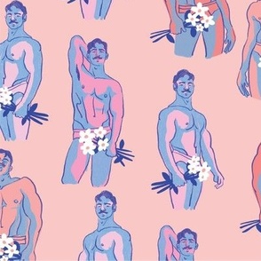 MEN WITH BOUQUETS