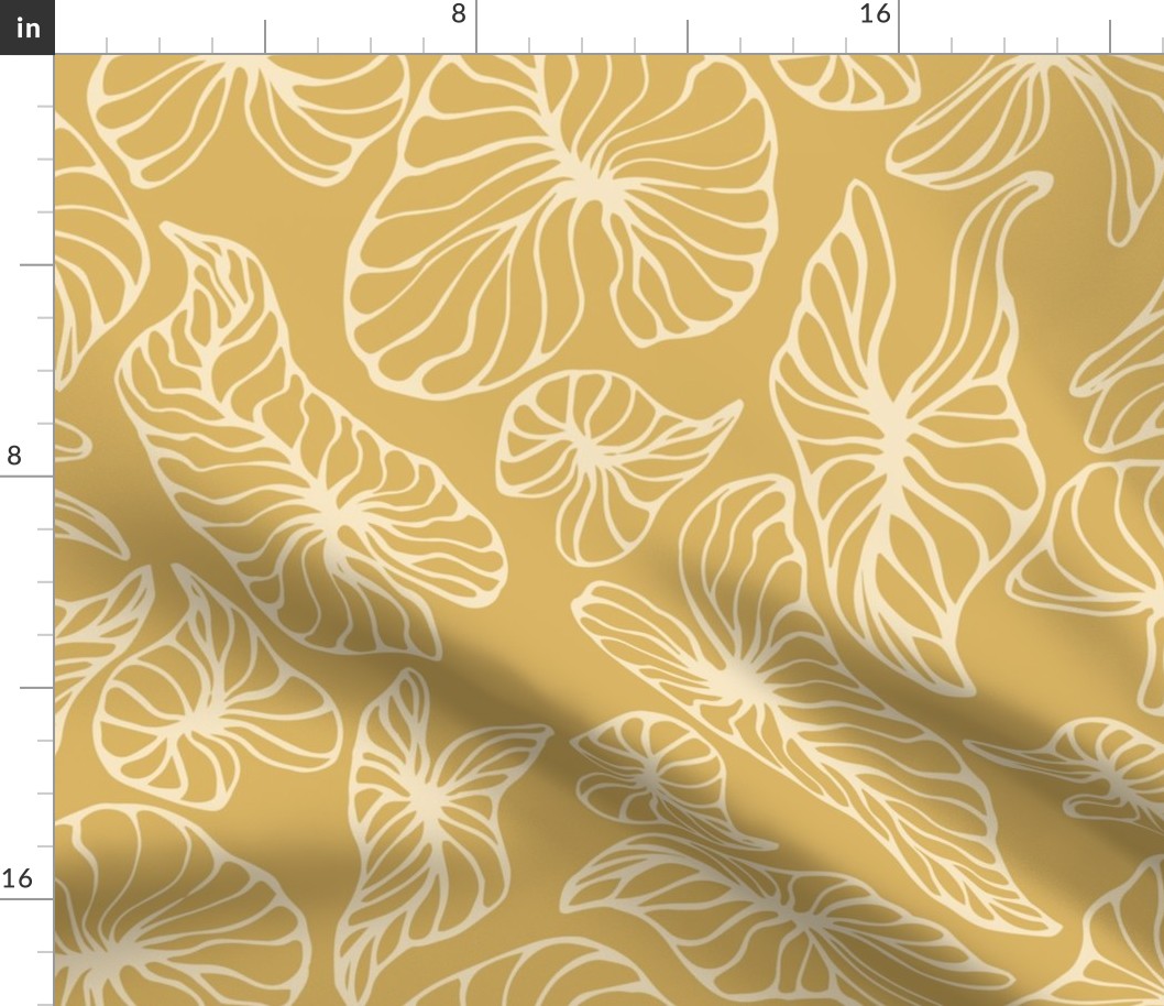 Syngonium Leaves Tan Yellow Foliage Outline