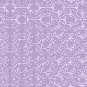 Art Deco Sunshine - Purple (Medium Scale)
