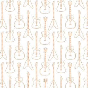 guitars_orange on white