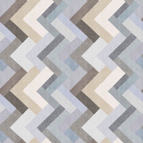 (MEDIUM) Painted Herringbone Chevron 