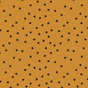 Mustard polka dots