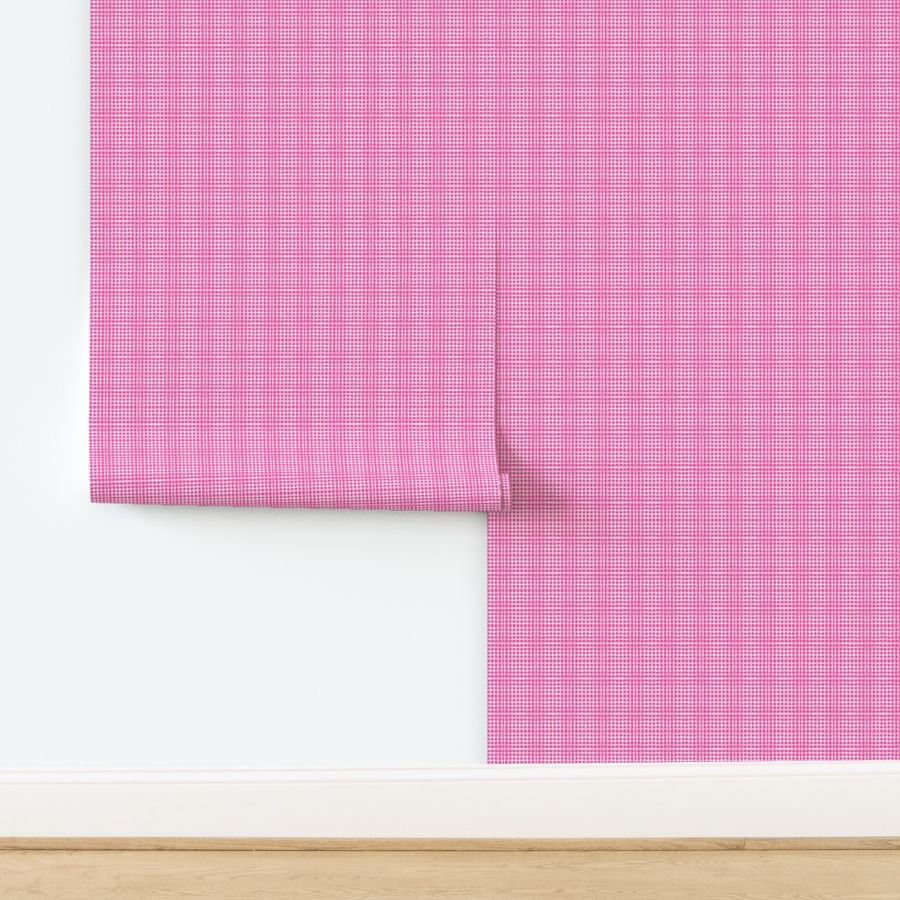 Painted Gingham in Fuschia / small scale