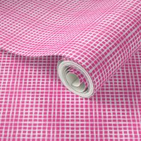 Painted Gingham in Fuschia / small scale