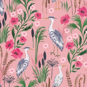 Heron French Country Pink Large