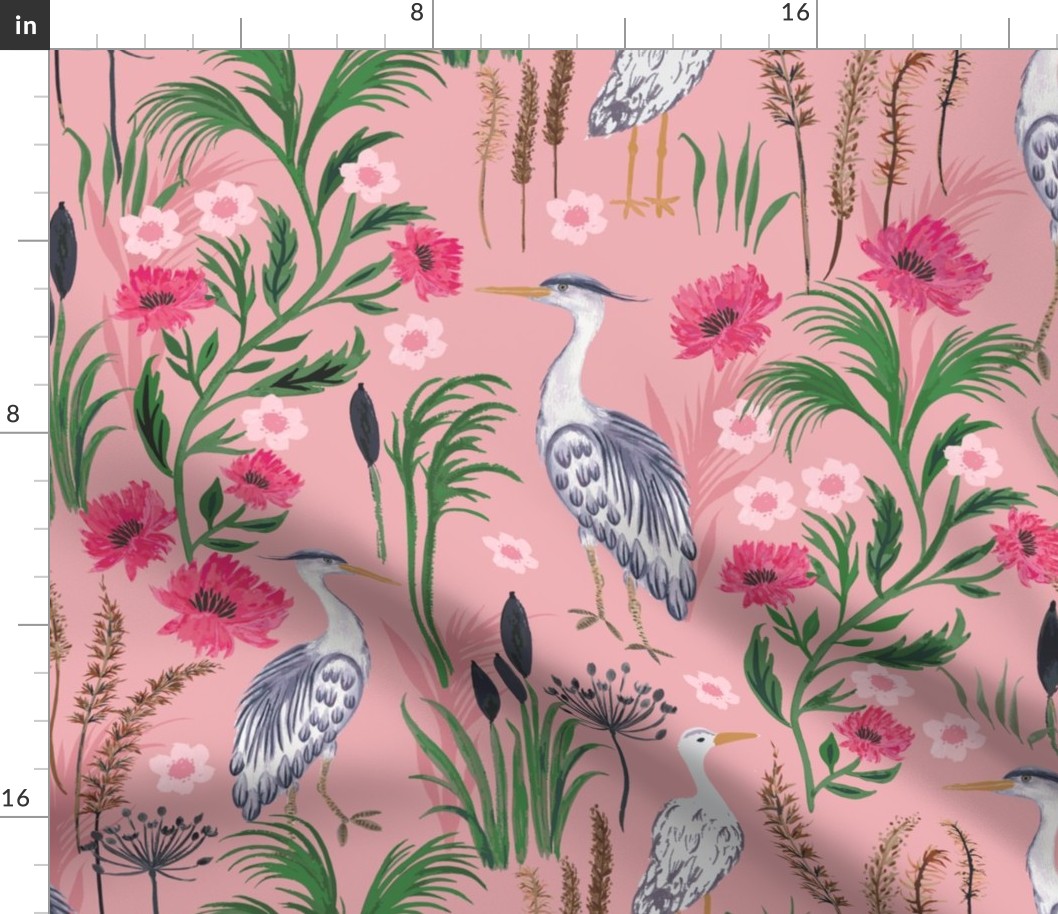 Heron French Country Pink Large