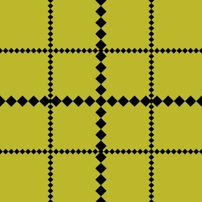 Black Dotted Simple Grid Pattern