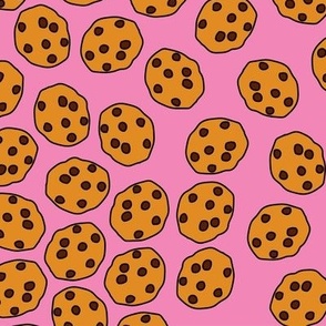 cookie print on pink repeat