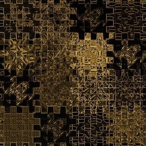 mosaic jigsaw - golden night 