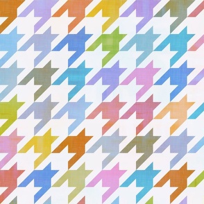 Colorful Houndstooth Texture - Springtime Mood / Large