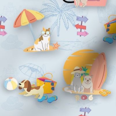 pet on vacation pattern