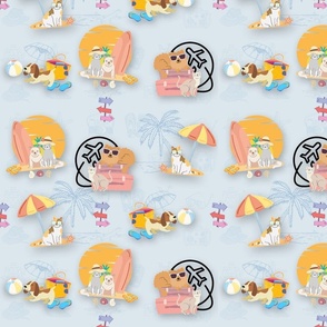 pet on vacation pattern