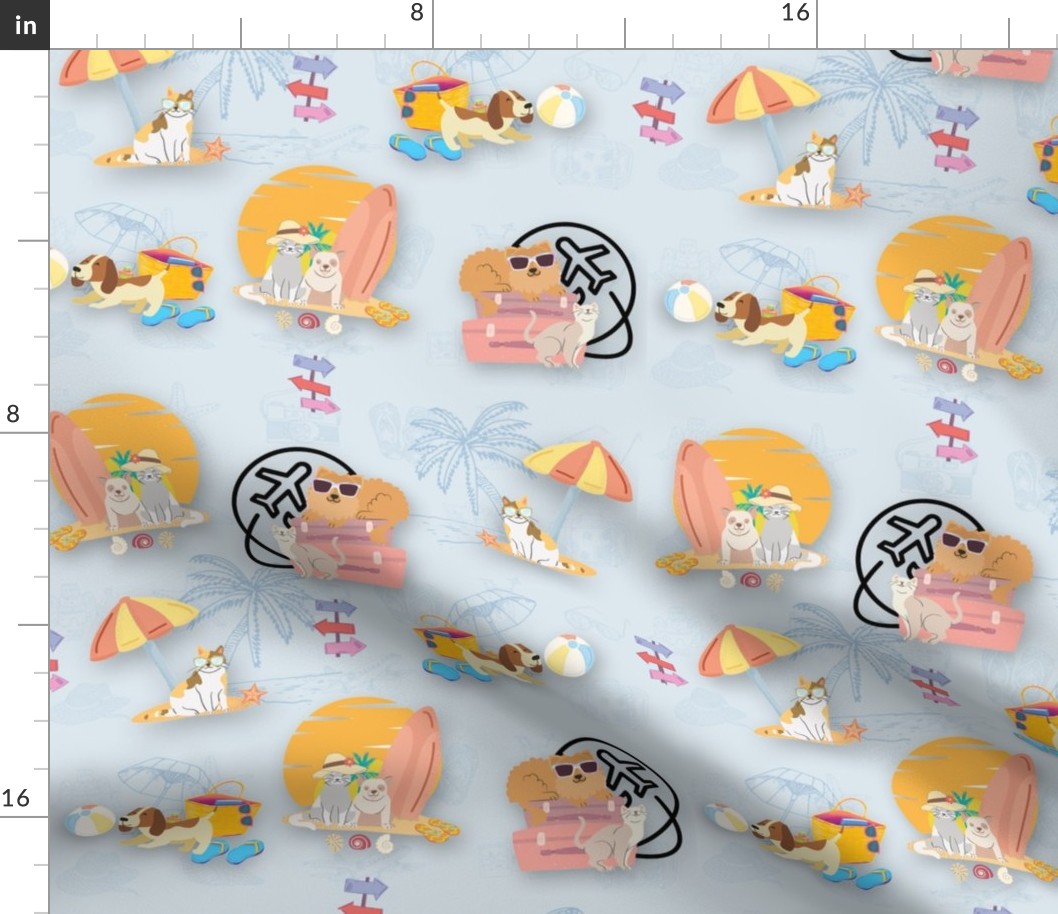 pet on vacation pattern