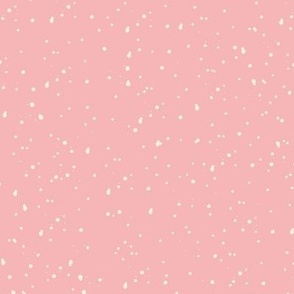 Ink Splatters - white on pink