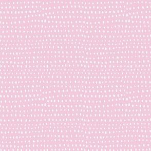 hand drawn dots on pink