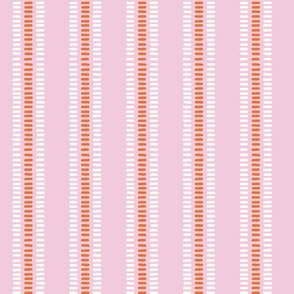 summer stripes narrow/pink and orange