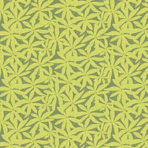 Floral plants in Lemon Lime | Pastel Comforts | Small Scale ©designsbyroochita
