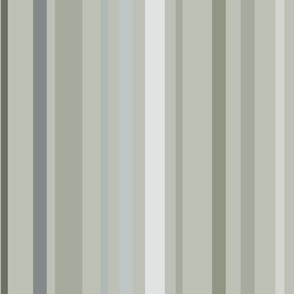 Multicoloured Stripes Sage Green Background