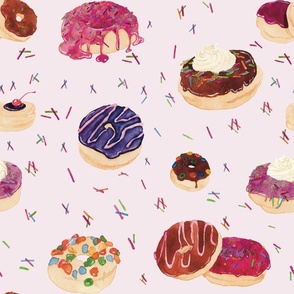 Delicious Donuts (pink, small  repeat)