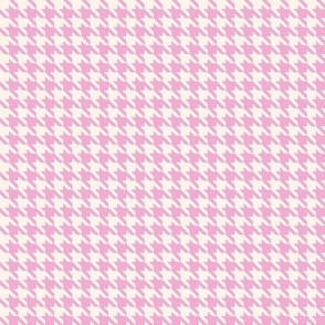 Small Houndstooth in pink pastel preppy 90s fashion