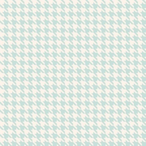 Small Houndstooth in mint pastel preppy 90s fashion