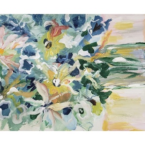 Summer vase bouquet Panel 42x29 rotated