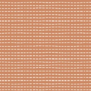 Large Dash Stripes (Orange) (10.5" Fabric/12" Wallpaper)
