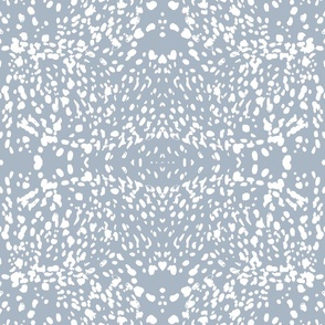 Blue and white abstract dots (18" Fabric / 12" Wallpaper)