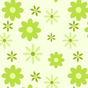 Green Monochrome Floral