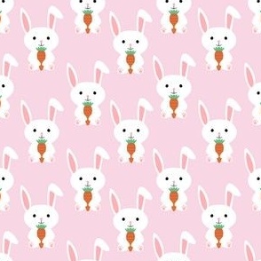 small scale easter bunnies - pink