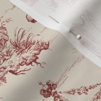 Folk Horror Toile Red