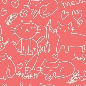 Cat Lovers Doodles