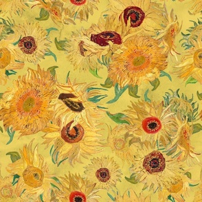 Sunflower Forever - A Tribute to Vincent Van Gogh immortal Sunflowers Yellow