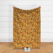 Sunflower Forever - A Tribute to Vincent Van Gogh immortal Sunflowers 2 Layers Sunny Orange