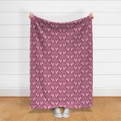 Dragons Damask - traditional, fantasy, floral, geek, goth, feminine - rose pink - Pollinator Dragons coordinate - large