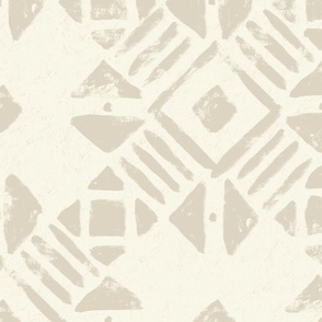 boho casual geometric brush stroke - bold rustic ambar - boho tribal wallpaper and fabric