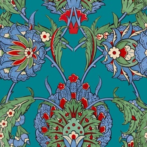 Turkish pattern,Iznik,flowers 