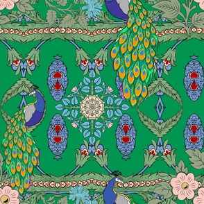 Boho,bohemian,peacock,birds,floral art