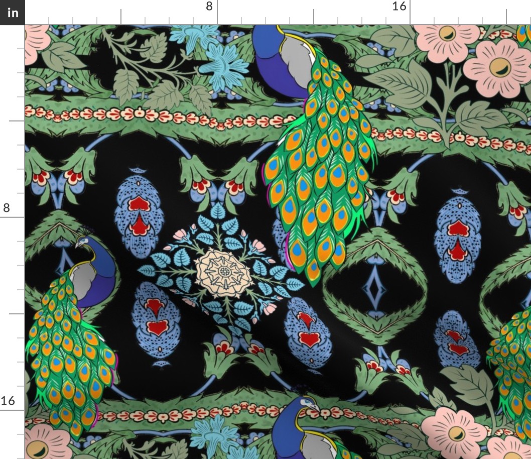 Boho,bohemian,peacock,birds,floral art