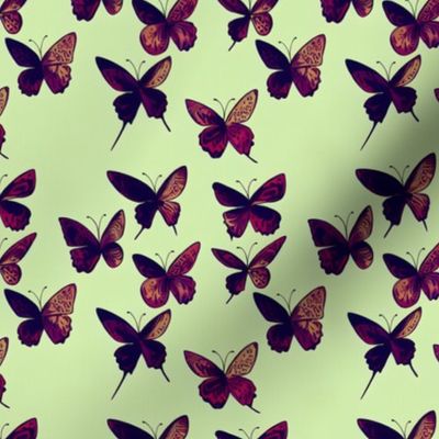 A Cute Funny Butterfly Cartoon Style Art Design for Home Decor, Colorful