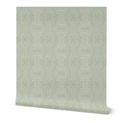 damask wallpaper-large-sage green (faux foil)