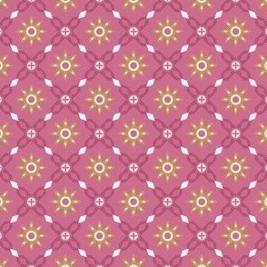 Diamond Tiles, 1.5, pink, white