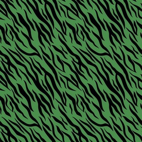 Bigger Scale Tiger Stripes on Green