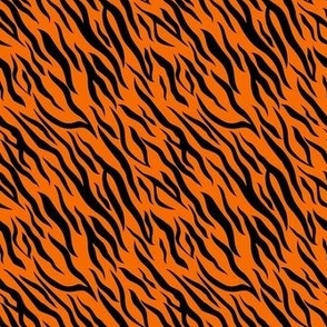 Smaller Scale Tiger Stripes on Orange