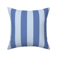 2” Vertical Stripes, Soft Blue and Periwinkle