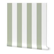 stripe - sage white